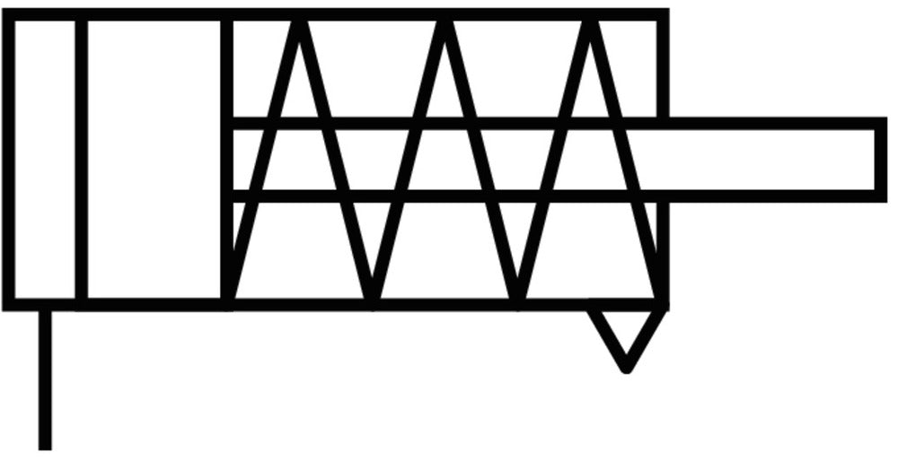 Festo Vlakke Cilinder 6mm Boring 20mm Slag Enkelwerkend - 164992