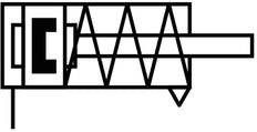 Festo Compact Cylinder 40mm Bore 5mm Stroke Single Acting - 156955