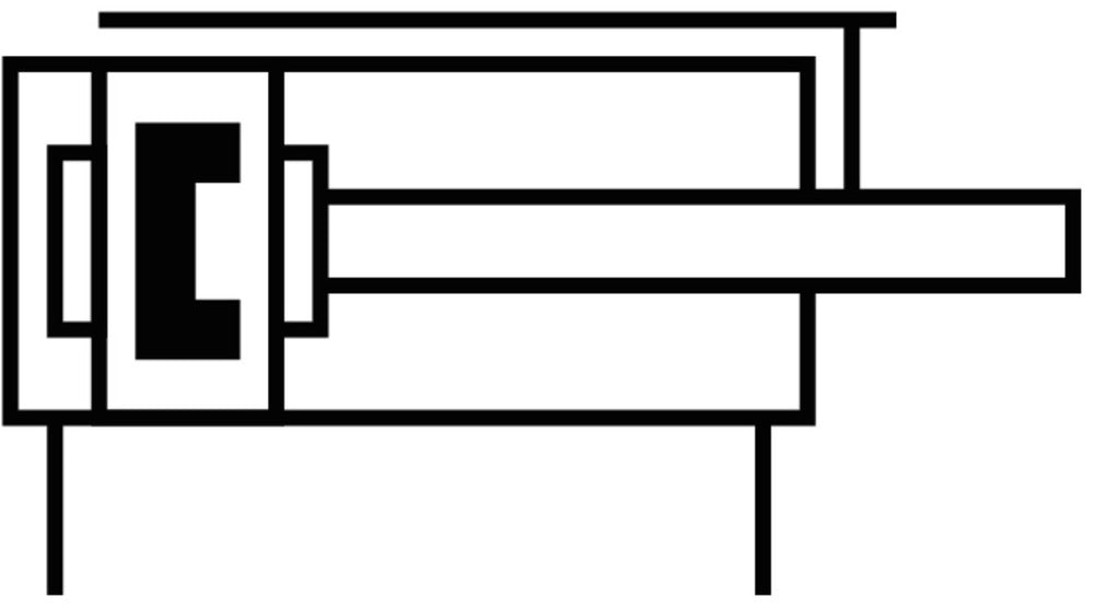 Festo Geleidingscilinder 12mm Boring 10mm Slag Dubbelwerkend - 170824