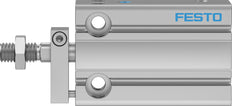 Festo Compact Cylinder 20mm Bore 15mm Stroke Single Acting - 4840823