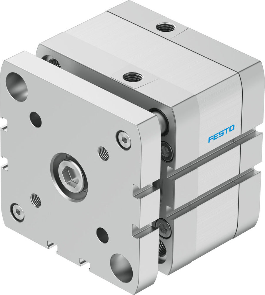 Festo Compacte Cilinder 80mm Boring 10mm Slag ISO 21287 Dubbelwerkend - 554277
