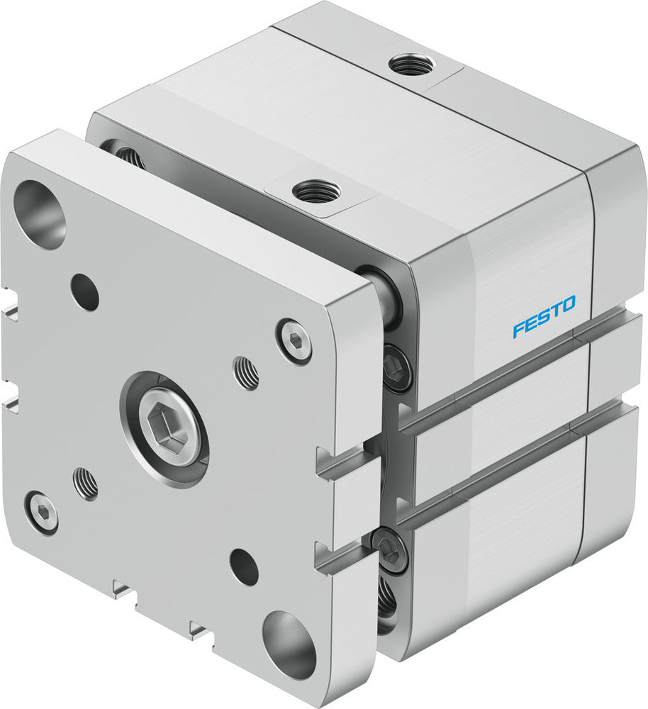 Festo Compacte Cilinder 80mm Boring 15mm Slag ISO 21287 Dubbelwerkend - 554278