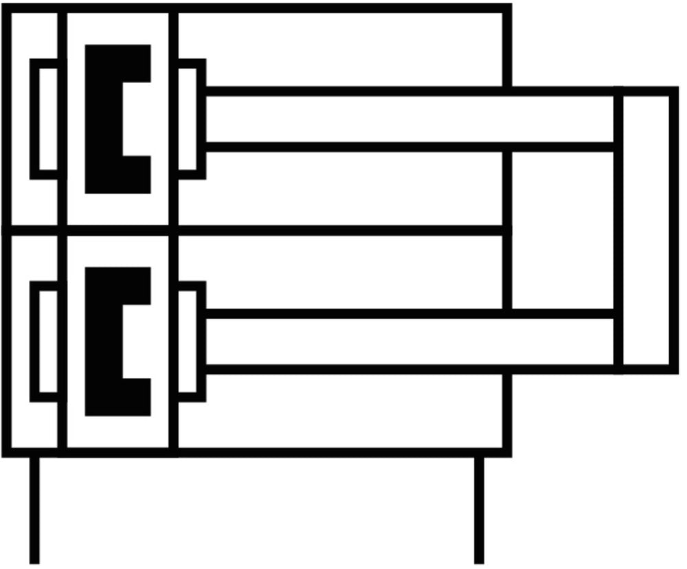 Festo Cilinder Met Dubbele Zuigerstang 16mm Boring 40mm Slag Dubbelwerkend - 162028