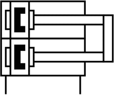 Festo Cilinder Met Dubbele Zuigerstang 20mm Boring 25mm Slag Dubbelwerkend - 32694