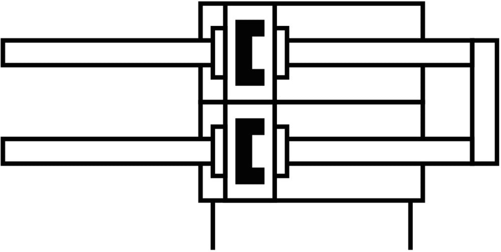Festo Cilinder Met Dubbele Zuigerstang 10mm Boring 25mm Slag Dubbelwerkend - 159863