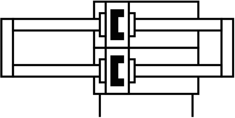 Festo Cilinder Met Dubbele Zuigerstang 25mm Boring 40mm Slag Dubbelwerkend - 162119