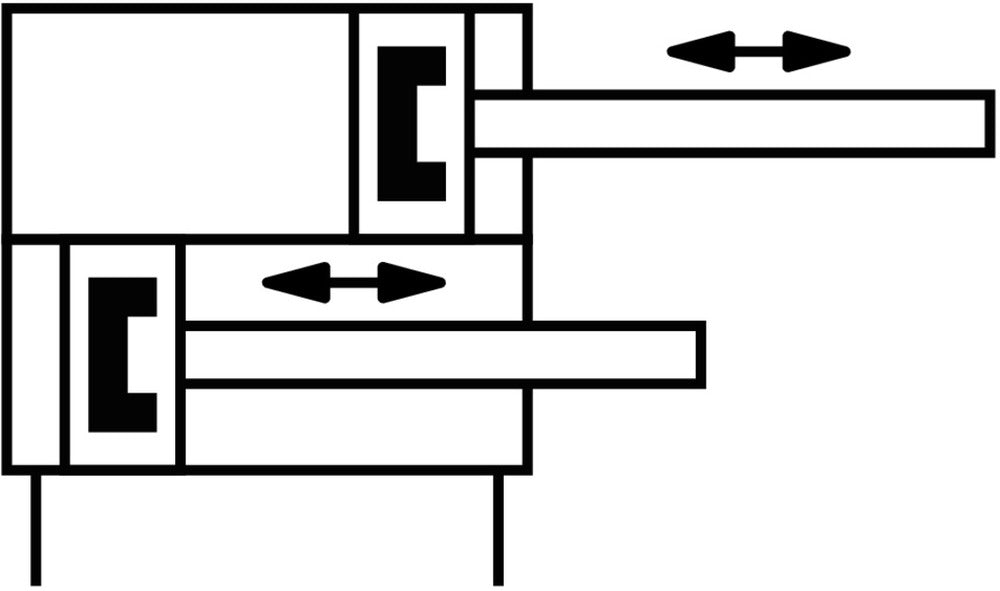 Festo Verenkelaar 14mm Boring 40mm Slag Dubbelwerkend - 529352
