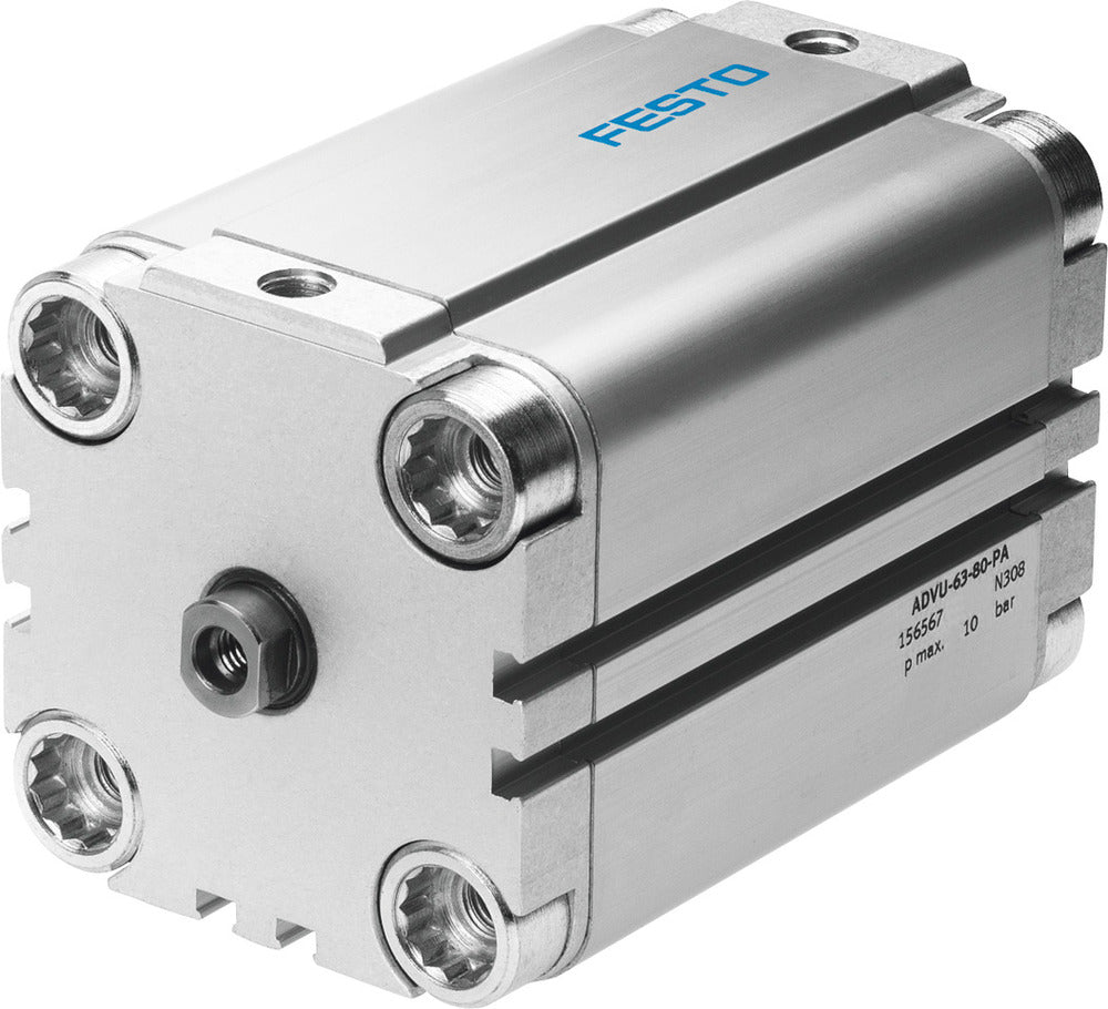 Festo Compact Cylinder 40mm Bore 5mm Stroke Double Acting - 156540