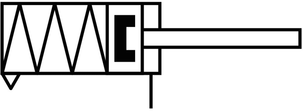 Festo Compacte Cilinder 40mm Boring 10mm Slag Enkelwerkend - 157232