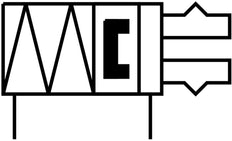 Festo Parallelgrijper 7.5mm Slag - Bouwgrootte 25 Dubbelwerkend - 1254050