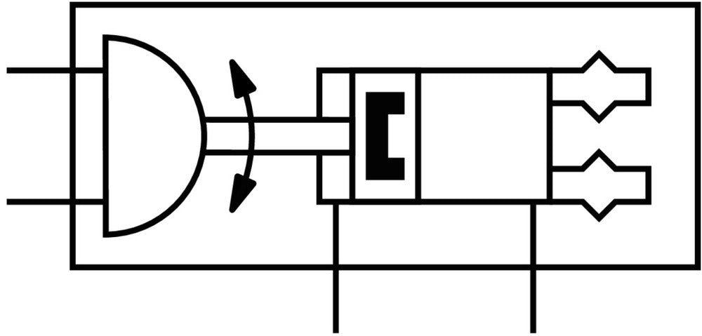 Festo Zwenkgrijpeenheid 7mm Slag - Bouwgrootte 20 Dubbelwerkend - 1187962