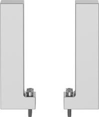 Festo Onbewerkte Grijpklauw Bouwgrootte 40 - 537318