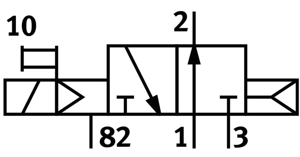 Festo 3/2 NO Monostabiele Lucht Magneetventiel QS-6 510L/Min - 196891
