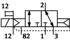 Festo 3/2 NC Monostabiele Lucht Magneetventiel G3/8 2300l/min - 575565