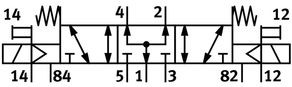 Festo 5/3 Geperst Lucht Magneetventiel QS-12 1600L/Min - 170354
