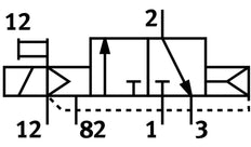 Festo 3/2 NC Monostabiele Lucht Magneetventiel QS-8 810L/Min - 196890