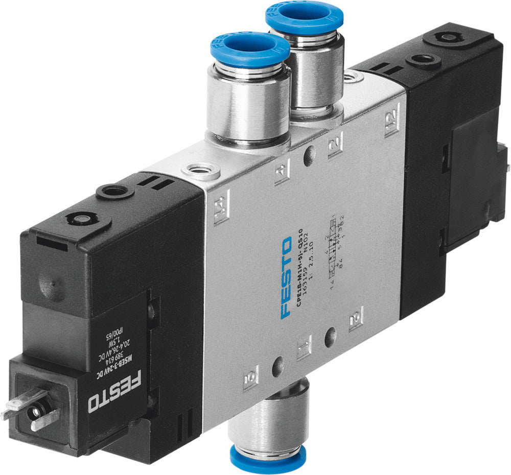 Festo 5/2 Bistable Air Solenoid Valve QS-10 1000l/min - 163159