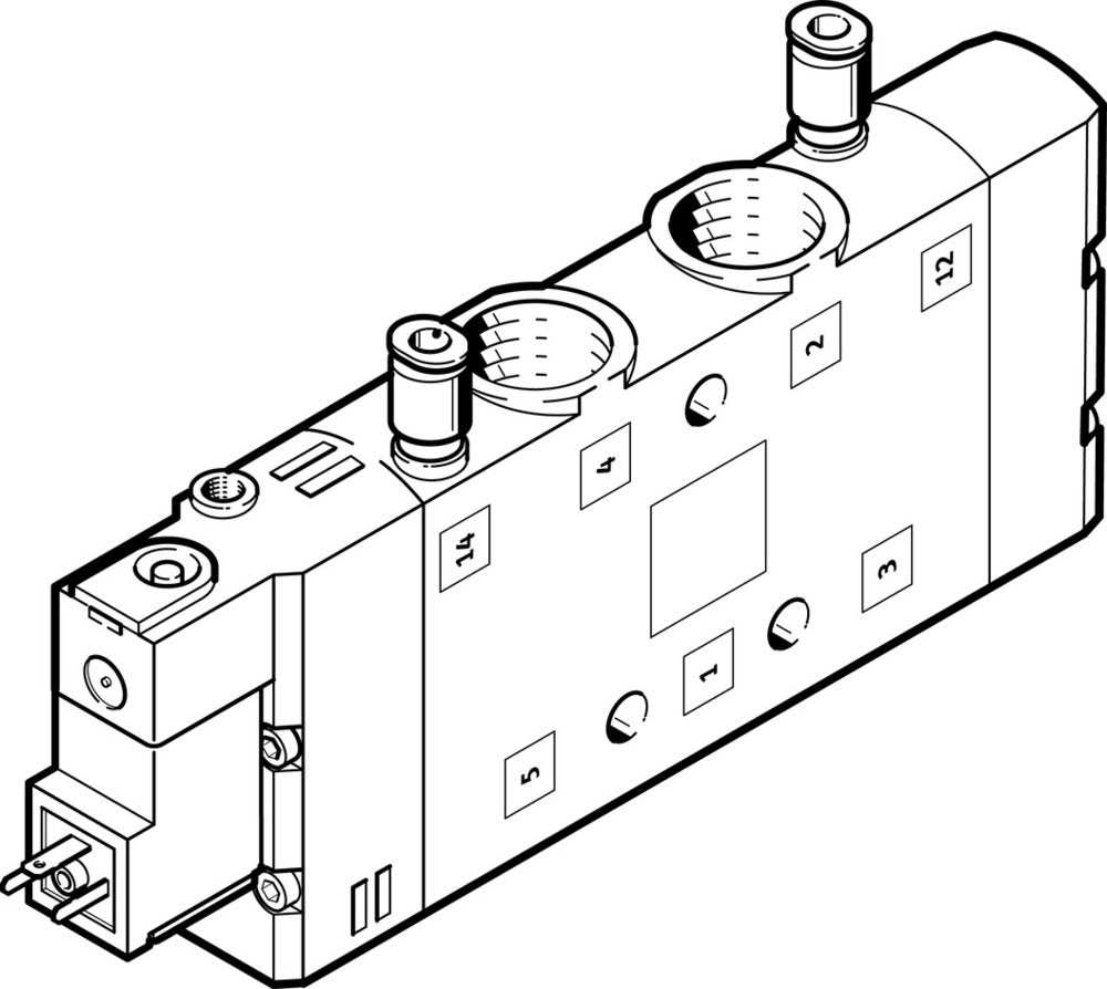 Festo 5/2 Monostabiel Lucht Magneetventiel G3/8 2900L/Min - 163170