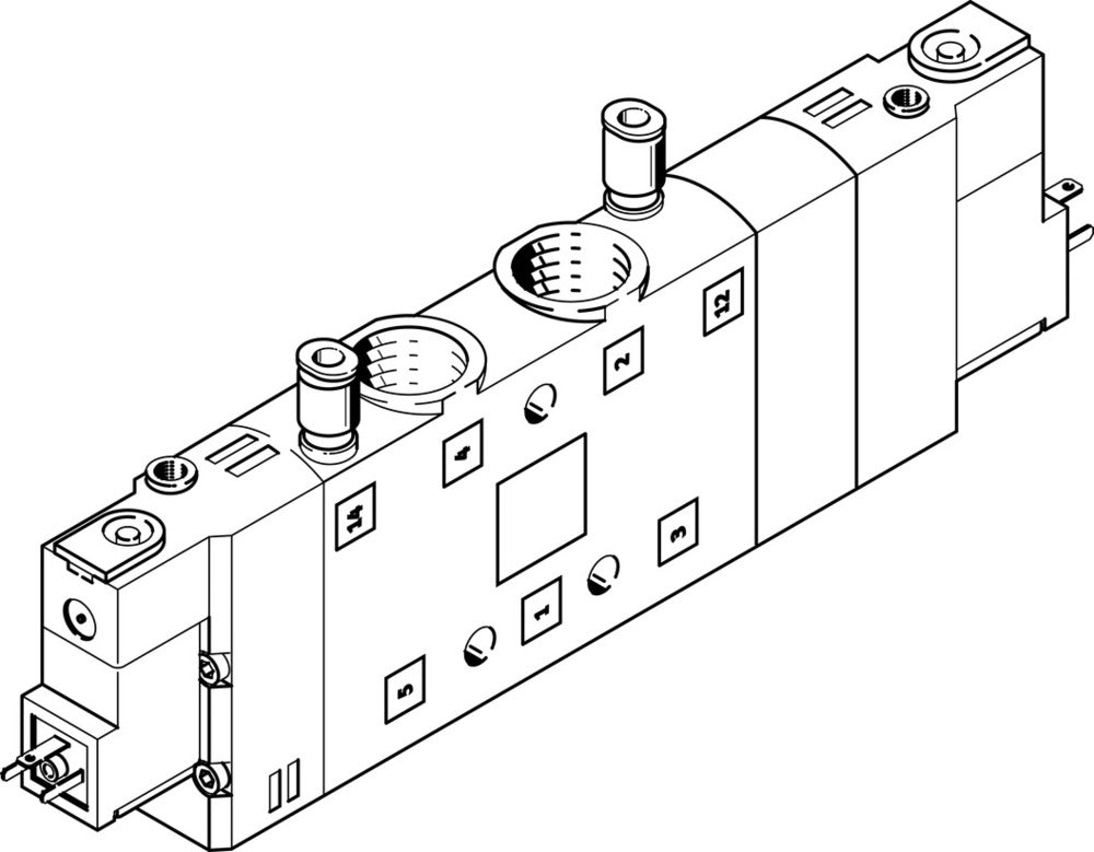 Festo 5/3 Uitgeblazen Lucht Magneetventiel G3/8 2650L/Min - 170268