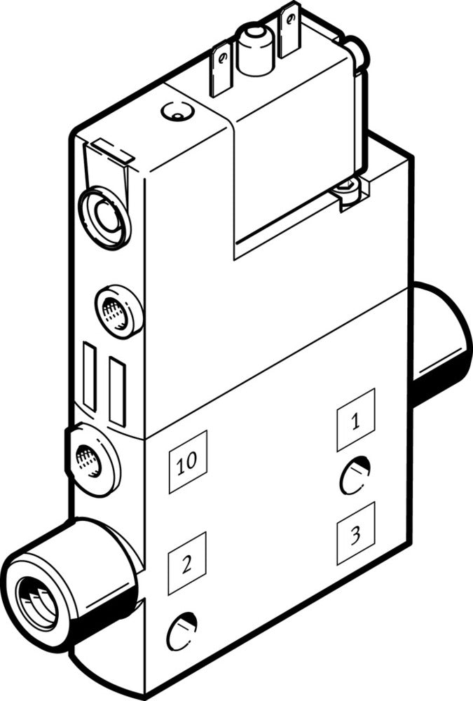 Festo 3/2 NO Monostabiele Lucht Magneetventiel M5 190L/Min - 196854