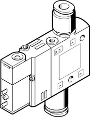 Festo 3/2 NC Monostabiele Lucht Magneetventiel QS-4 190l/min - 196846