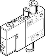Festo 3/2 NO Monostabiele Lucht Magneetventiel QS-4 190L/Min - 196855