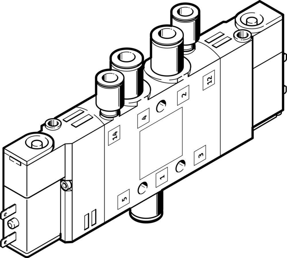 Festo 5/2 Bistabiel Lucht Magneetventiel QS-6 320L/Min - 196880