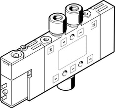 Festo 5/2 Monostabiel Lucht Magneetventiel M5 180L/Min - 196884