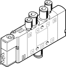 Festo 5/2 Monostabiele Lucht Magneetventiel QS-6 320l/min - 196886
