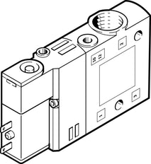 Festo 3/2 NC Monostabiel Lucht Magneetventiel G1/8 900L/Min - 196929