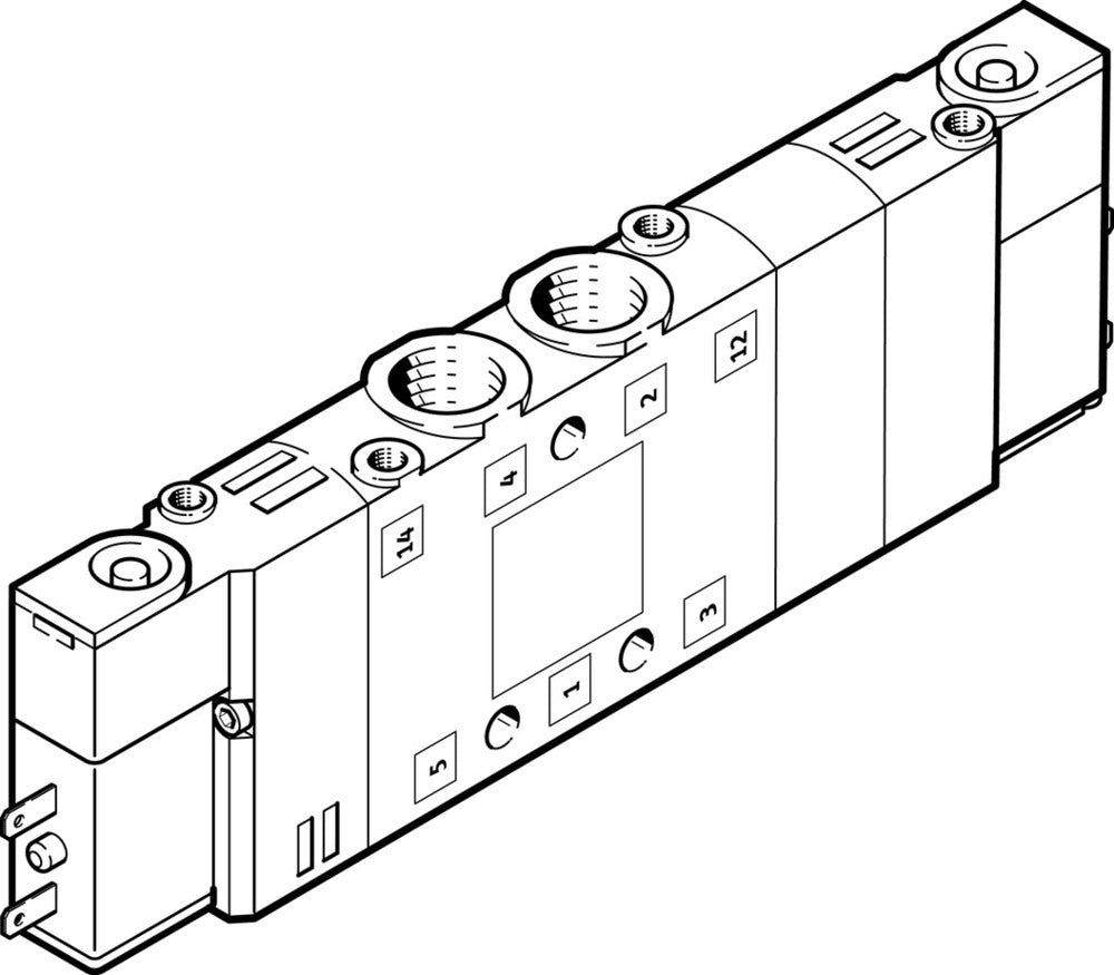 Festo 5/3 NC Lucht Magneetventiel M7 350L/Min - 533141