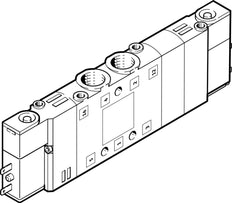 Festo 5/3 NC Lucht Magneetventiel M7 350L/Min - 533142