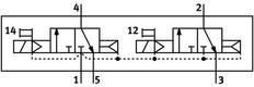 Festo 2x3/2 NC Monostabiel Lucht Magneetventiel Bouwgrootte 18mm ISO 15407-1 400l/min - 546693