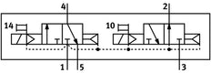 Festo 2x3/2 NO/NC Monostabiel Lucht Magneetventiel Bouwgrootte 18mm ISO 15407-1 Bouwgrootte 02 VDMA 24563 400l/min - 534773