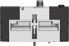Festo 5/2 Monostabiele Lucht Magneetventiel Bouwgrootte 26mm ISO 15407-1 1100l/min - 534545