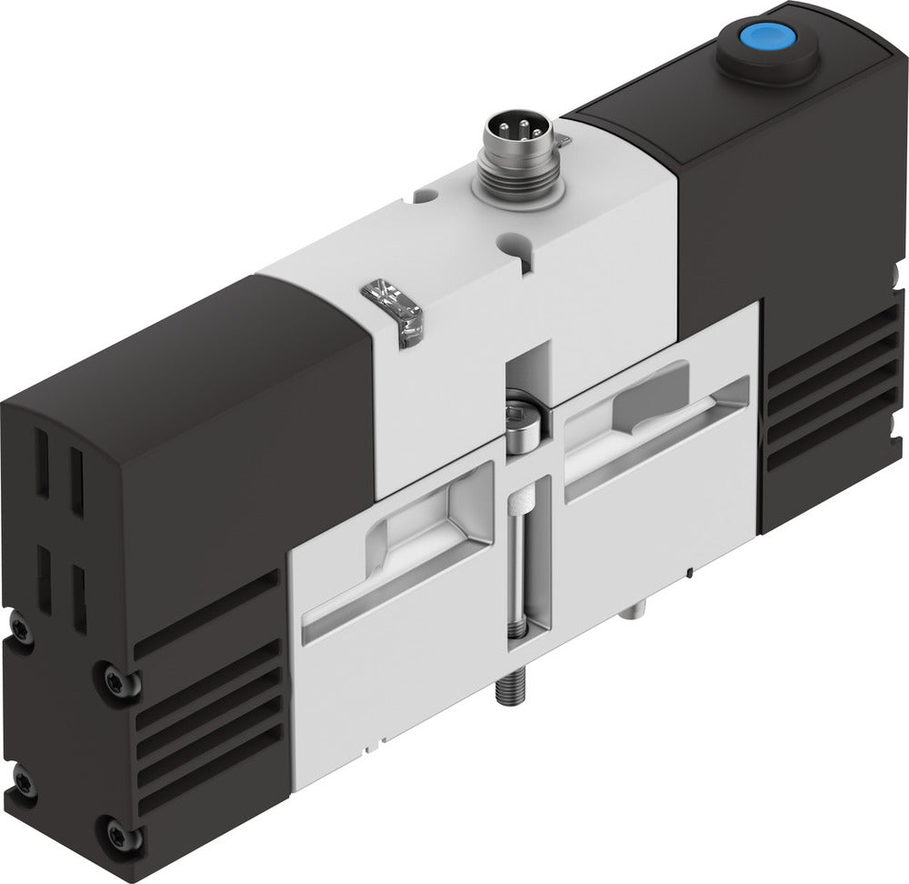 Festo 5/2 Monostabiel Lucht Magneetventiel Bouwgrootte 18mm ISO 15407-1 Bouwgrootte 02 VDMA 24563 550l/min - 534784
