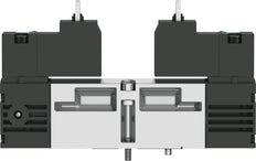 Festo 5/3 Geperst Lucht Magneetventiel Bouwgrootte 18mm ISO 15407-1 450l/min - 547083