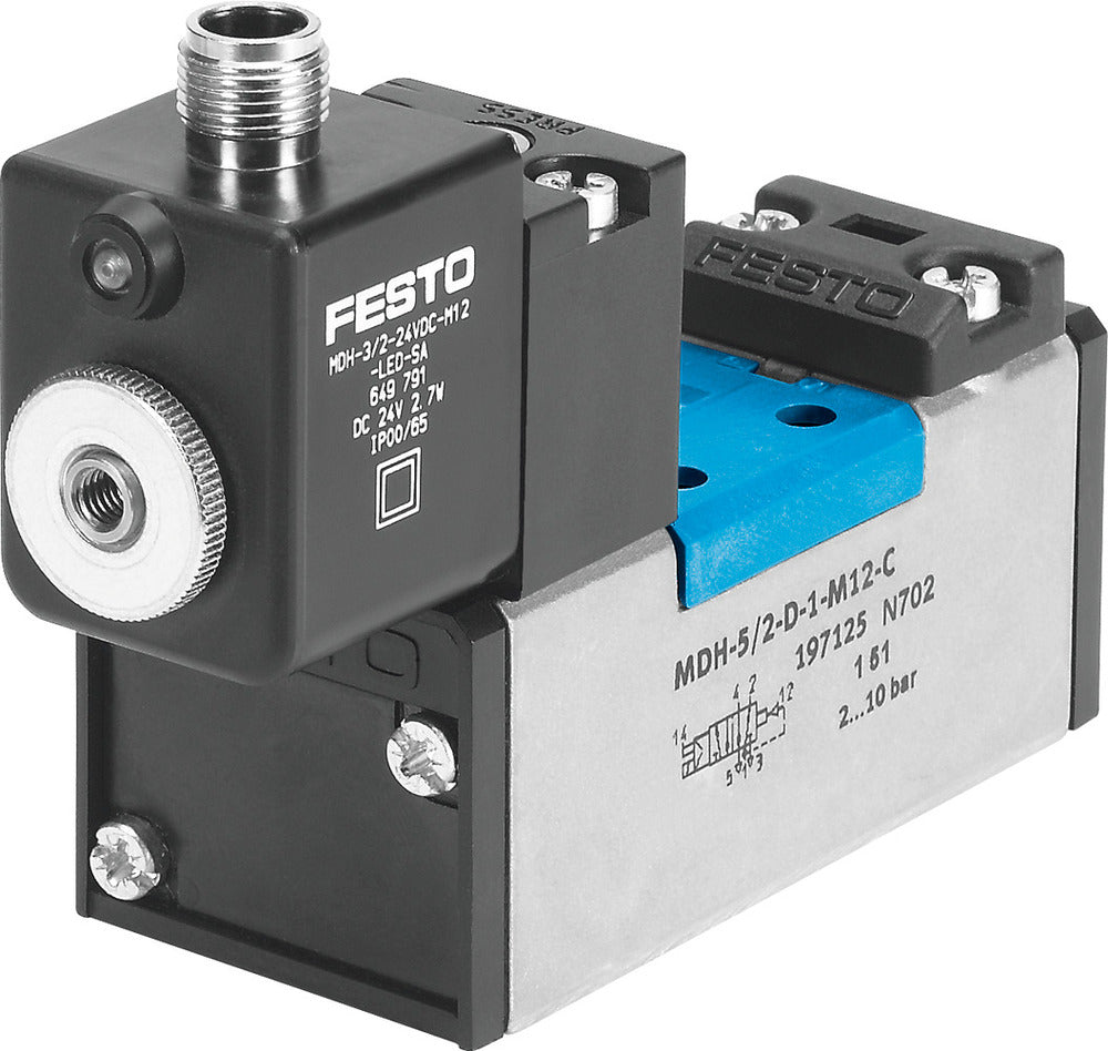 Festo 5/2 Monostabiele Lucht Magneetventiel Bouwgrootte 3 ISO 5599-1 4500l/min - 540820