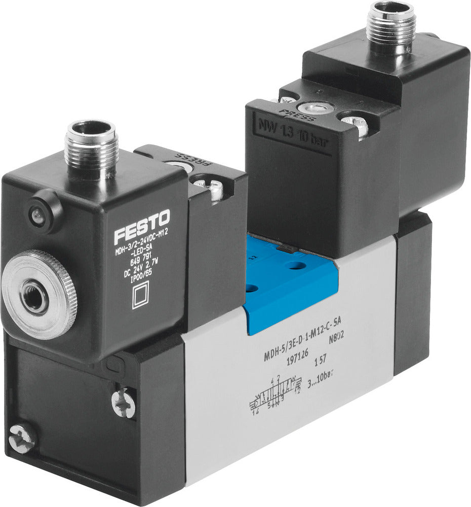 Festo 5/3 Druklucht Magneetventiel Bouwgrootte 1 ISO 5599-1 1200l/min - 533005
