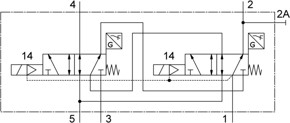 Festo 5/2 Monostabiele Controleblok G1/4 950L/Min 3 - 10Bar/44 - 145Psi - 569819