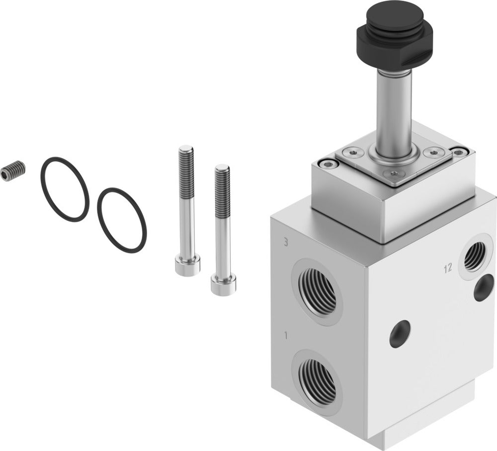Festo 3/2 NC Monostabiele Pneumatische Klep G1/2 2108L/Min 2 - 8Bar/2 - 116Psi - 4527269