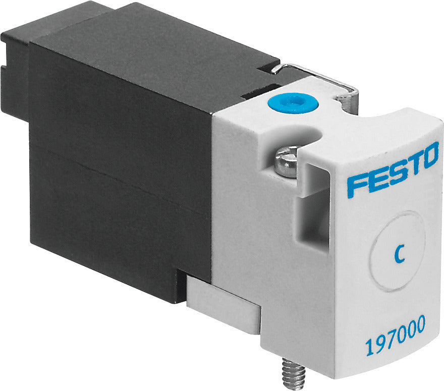 Festo 3/2 NC Monostabiel Lucht Magneetventiel Aansluitplaat 10l/min 0 - 8bar/0 - 116psi - 197001