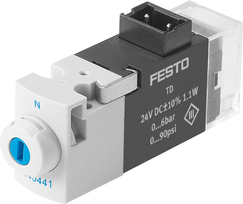 Festo 3/2 NC Monostabiele Lucht Magneetventiel Aansluitplaat 10l/min 0 - 8bar/0 - 116psi - 540444