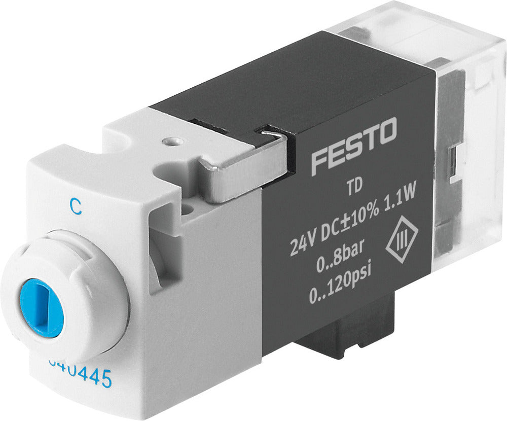 Festo 3/2 NC Monostabiel Lucht Magneetventiel Aansluitplaat 10l/min 0 - 8bar/0 - 116psi - 540445