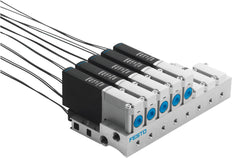 Festo 3/2 NC Monostabiele Lucht Magneetventiel Aansluitplaat 100L/Min -0.9 - 8Bar/-13 - 116Psi - 196120