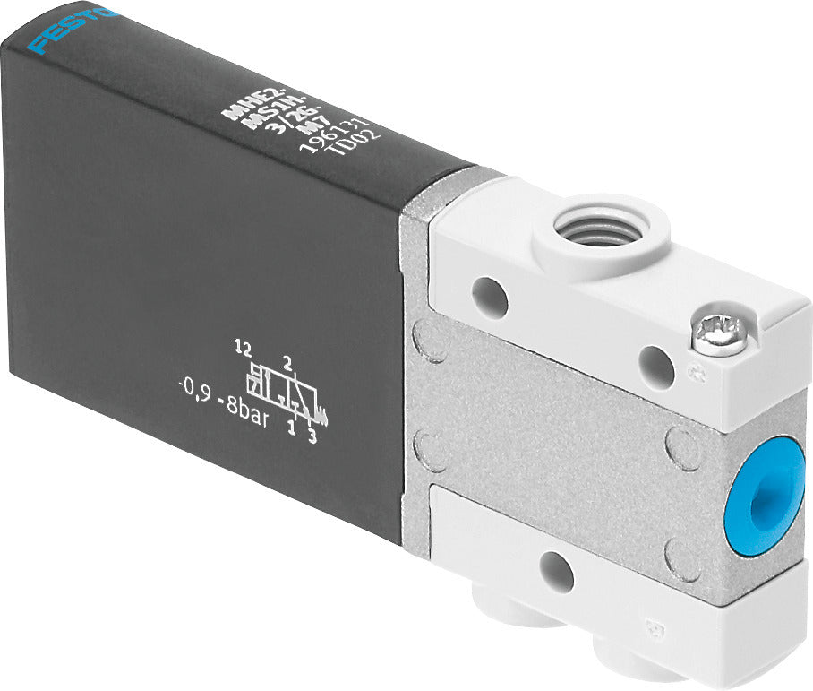 Festo 3/2 NC Monostabiele Lucht Magneetventiel M7 100l/min -0.9 - 8bar/-13 - 116psi - 196131