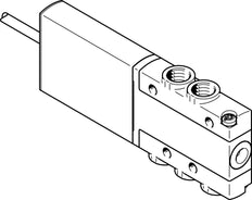 Festo 5/2 Monostabiele Lucht Magneetventiel M7 90L/Min -0,9 - 8Bar/-13 - 116Psi - 525115