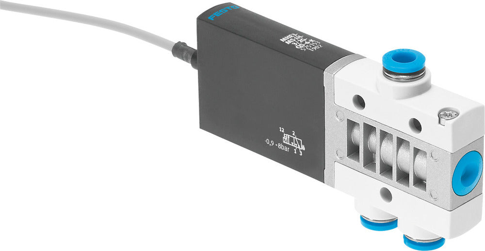 Festo 3/2 NC Monostabiele Lucht Magneetventiel QS-6 200l/min -0.9 - 8bar/-13 - 116psi - 525152
