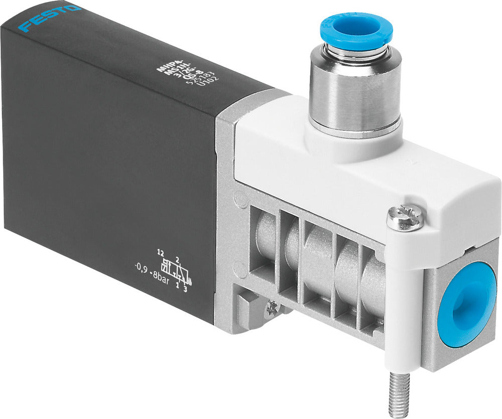 Festo 3/2 NC Monostabiele Lucht Magneetventiel Aansluitplaat 400l/min -0.9 - 8bar/-13 - 116psi - 525183
