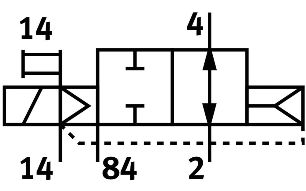 Festo 2/2 NO Monostabiele Lucht Magneetventiel Aansluitplaat 300l/min -0.9 - 10bar/-13 - 145psi - 556380